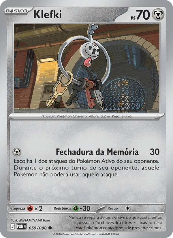 Klefki, carta 059 da expansão Equilíbrio Perfeito