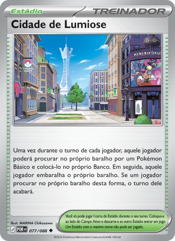 Cidade de Lumiose, carta 077 da expansão Equilíbrio Perfeito