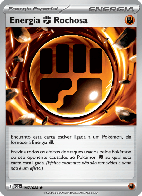 Energia Fighting Rochosa, carta 087 da expansão Equilíbrio Perfeito