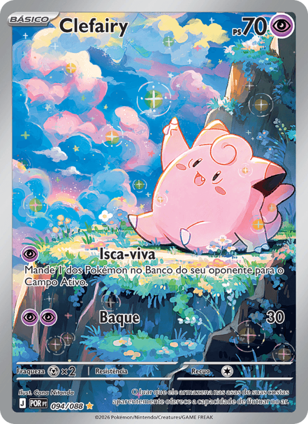Clefairy, carta 094 da expansão Equilíbrio Perfeito