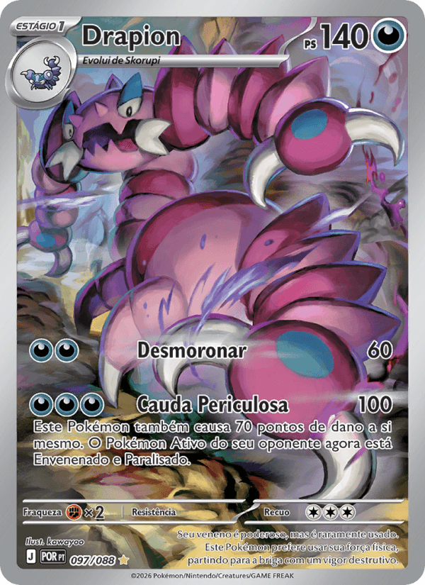 Drapion, carta 097 da expansão Equilíbrio Perfeito