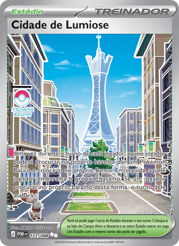 Cidade de Lumiose, carta 111 da expansão Equilíbrio Perfeito