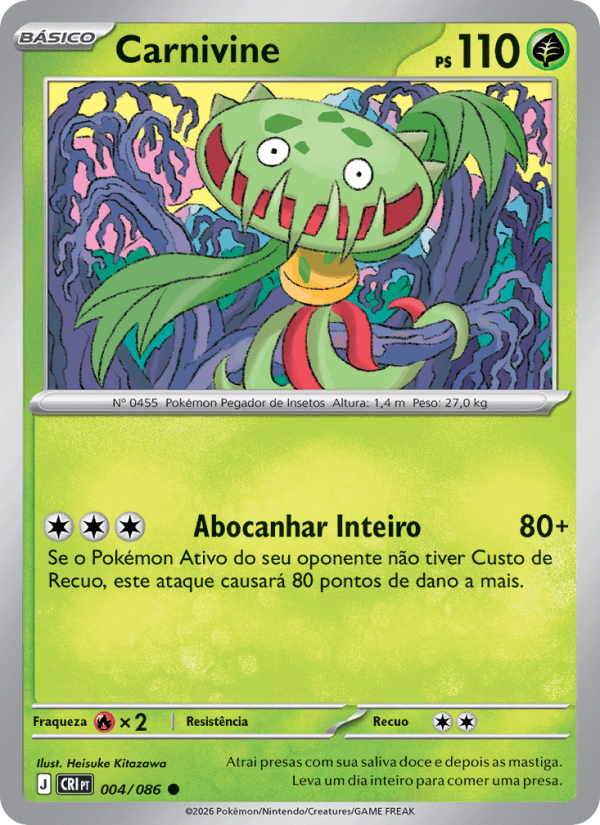 Carnivine, carta 004 da expansão Caos Ascendente