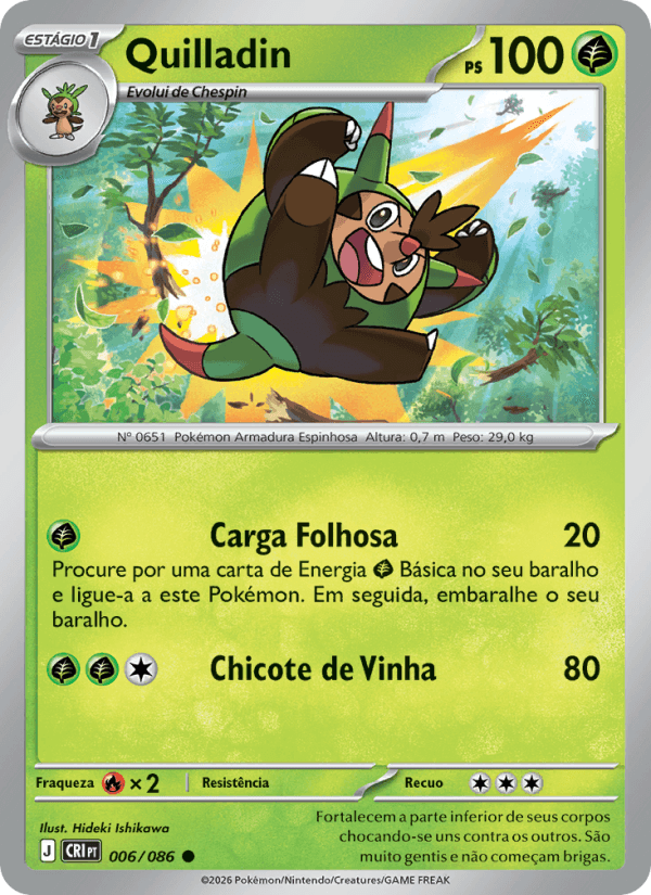 Quilladin, carta 006 da expansão Caos Ascendente