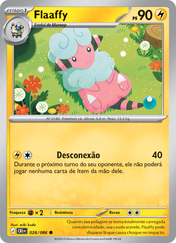 Flaaffy, carta 028 da expansão Caos Ascendente