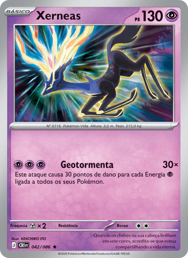 Xerneas, carta 042 da expansão Caos Ascendente
