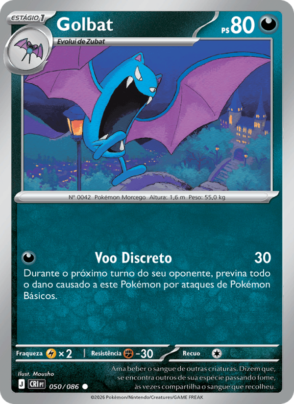 Golbat, carta 050 da expansão Caos Ascendente