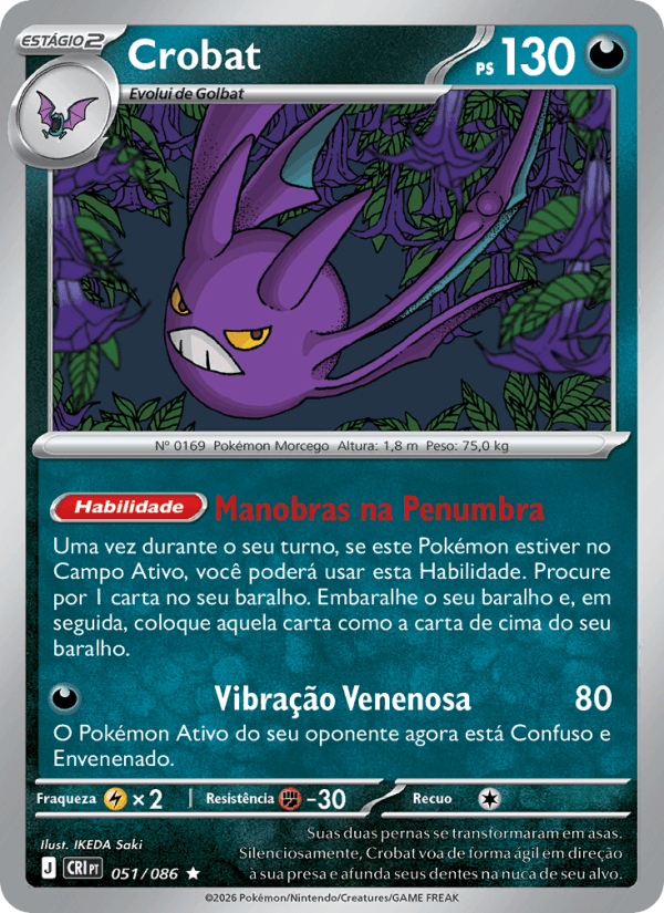Crobat, carta 051 da expansão Caos Ascendente
