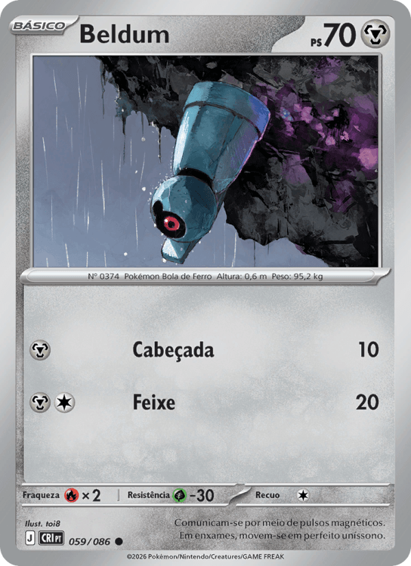 Beldum, carta 059 da expansão Caos Ascendente