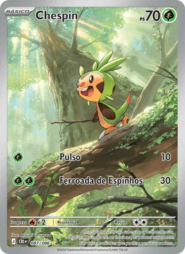 Chespin, carta 087 da expansão Caos Ascendente