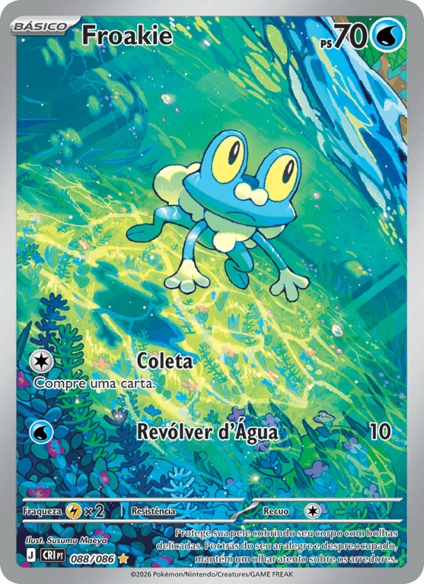 Froakie, carta 088 da expansão Caos Ascendente
