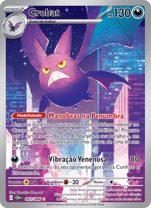 Crobat, carta 093 da expansão Caos Ascendente