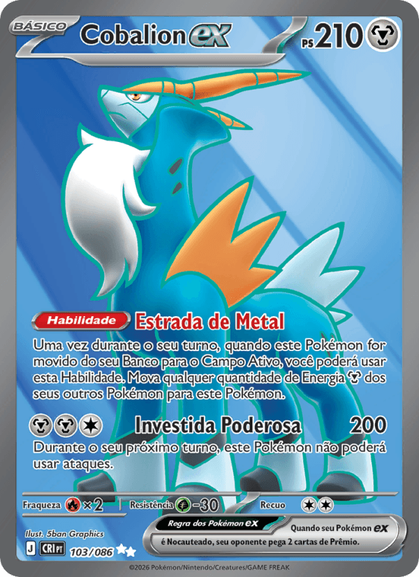 Cobalion ex, carta 103 da expansão Caos Ascendente