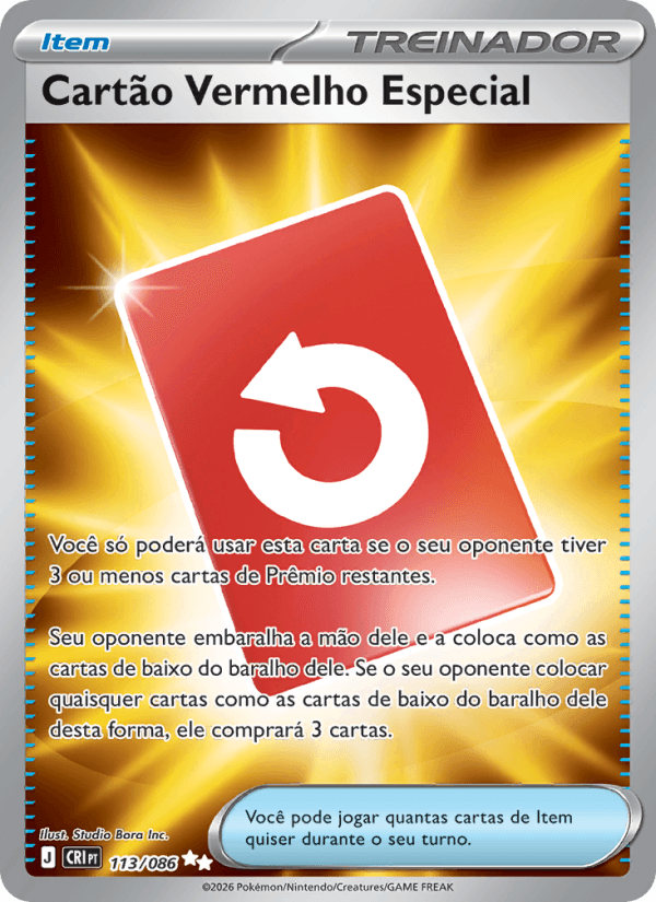 Cartão Vermelho Especial, carta 113 da expansão Caos Ascendente