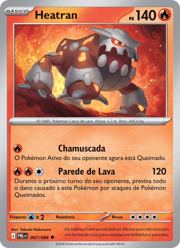 Heatran, carta 007 da expansão Escuridão Absoluta