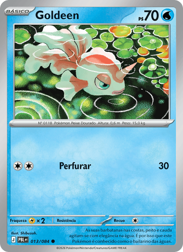 Goldeen, carta 013 da expansão Escuridão Absoluta