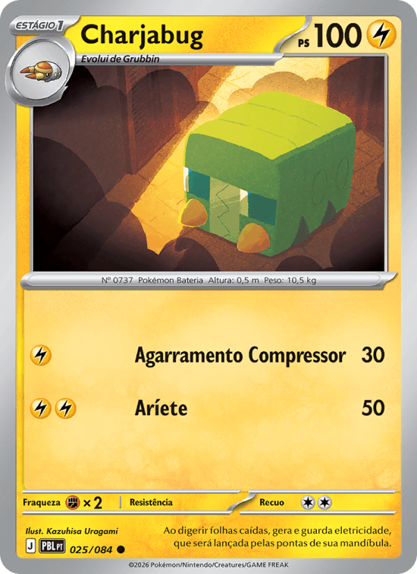 Charjabug, carta 025 da expansão Escuridão Absoluta