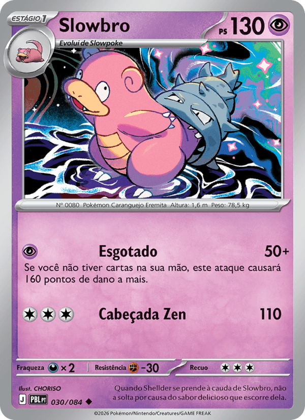 Slowbro, carta 030 da expansão Escuridão Absoluta