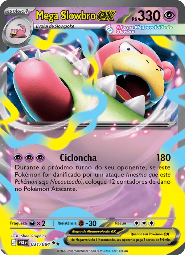 Mega Slowbro ex, carta 031 da expansão Escuridão Absoluta