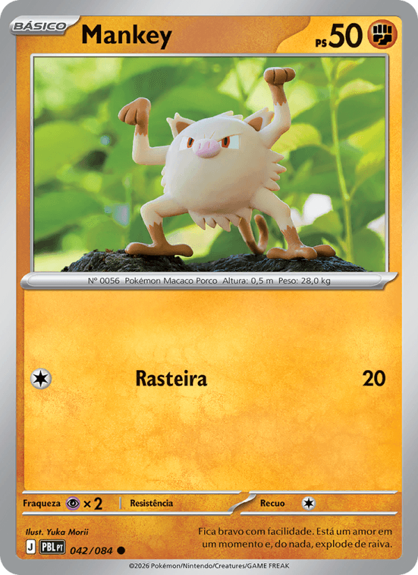 Mankey, carta 042 da expansão Escuridão Absoluta