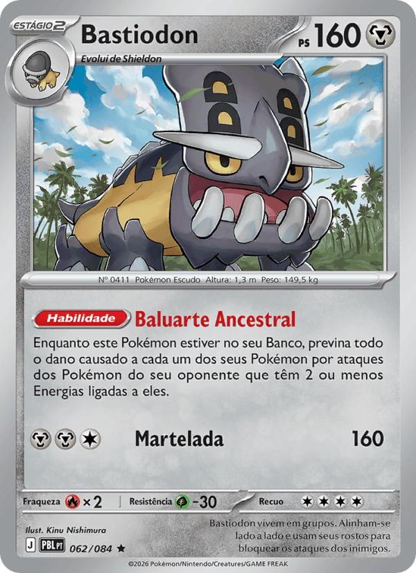 Bastiodon, carta 062 da expansão Escuridão Absoluta