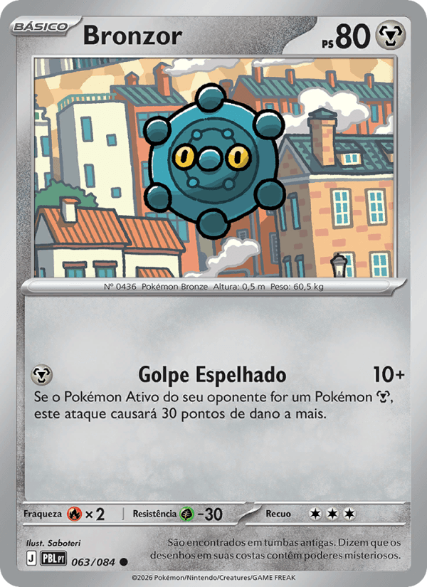 Bronzor, carta 063 da expansão Escuridão Absoluta