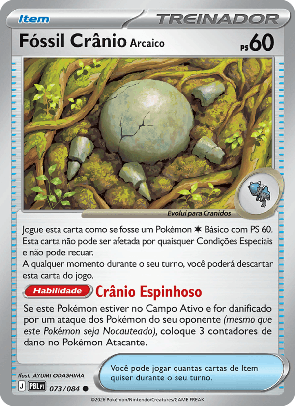 Fóssil Crânio Arcaico, carta 073 da expansão Escuridão Absoluta