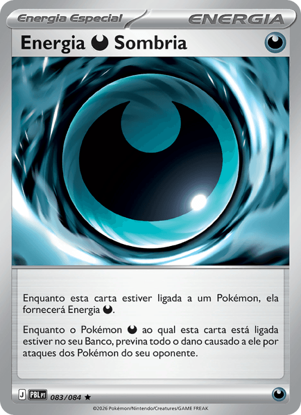 Energia Darkness Sombria, carta 083 da expansão Escuridão Absoluta