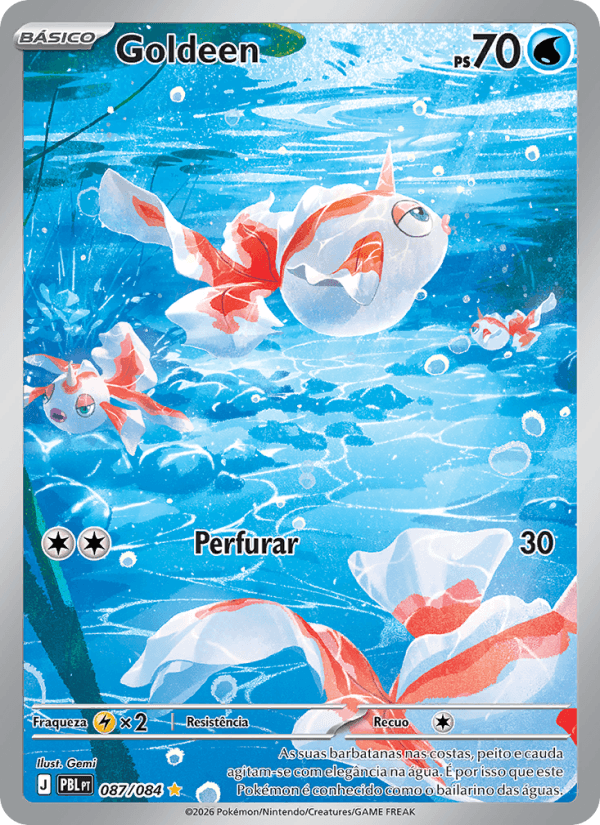 Goldeen, carta 087 da expansão Escuridão Absoluta