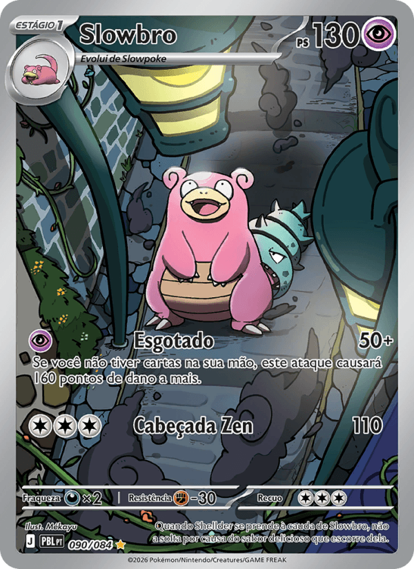 Slowbro, carta 090 da expansão Escuridão Absoluta
