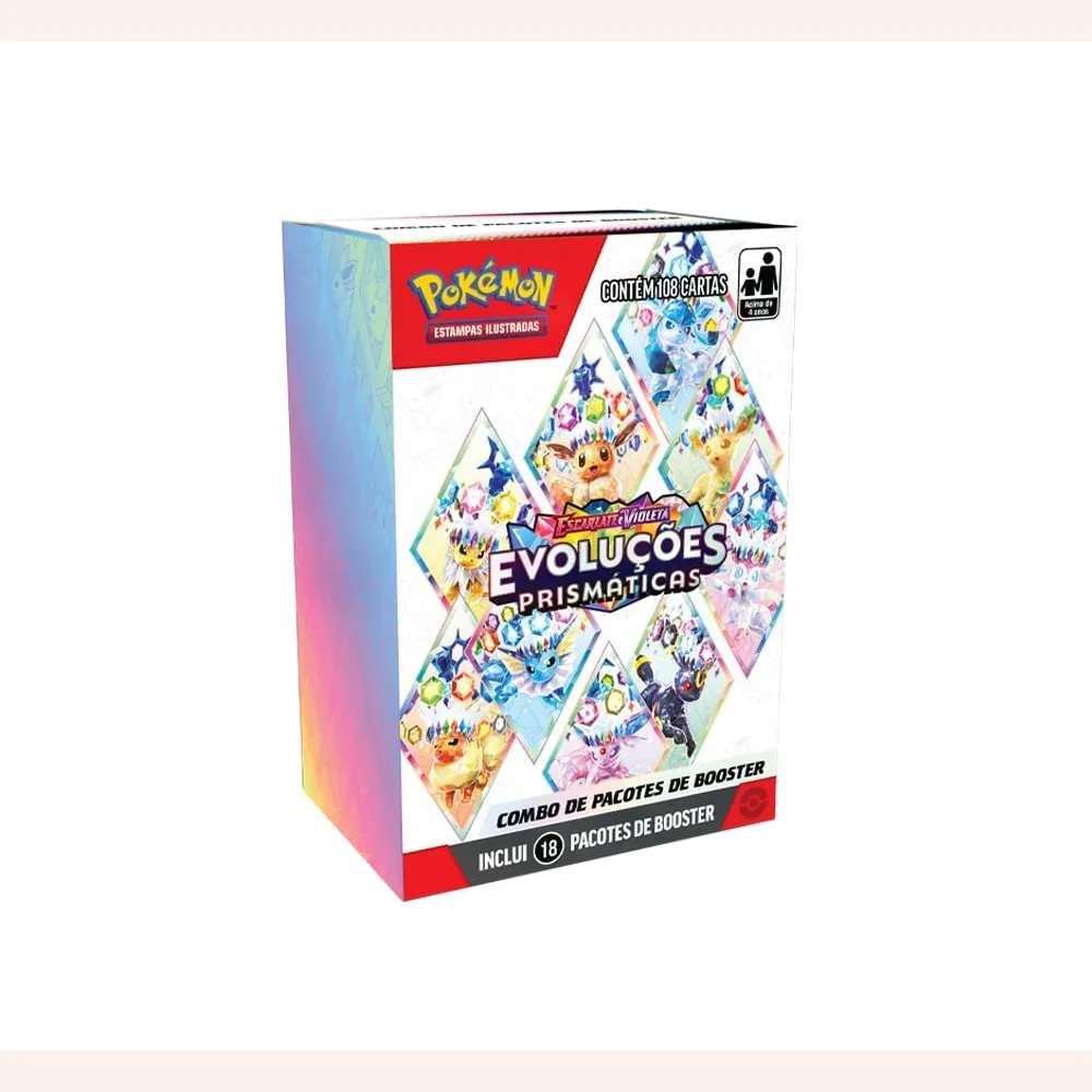 Combo de Booster Evoluções Prismáticas — foto de divulgação