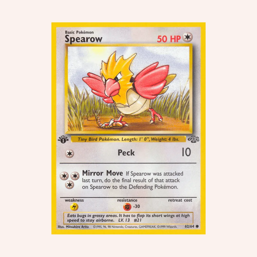Spearow 062/64 — Jungle (arte oficial)